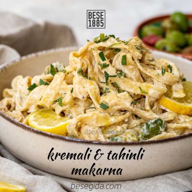 Kremalı Tahinli Makarna