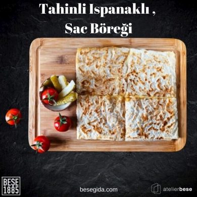 Tahinli Ispanaklı Sac Böreği