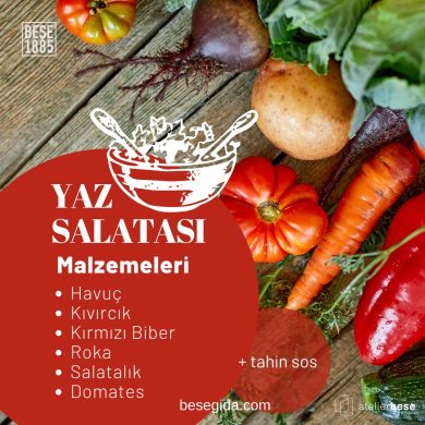tahinli yaz salatası